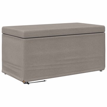 Vidaxl Stolica Taupe 81 x 41 x 40 cm Tkanina in obdelano les