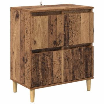 Vidaxl Strani šal Star les 60 x 35 x 70 cm Konstruiran les