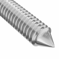 Vidaxl Pohištveni vijaki 12 szt. srebrna M6 x 85 mm Jeklo