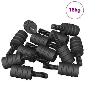 Vidaxl Standoff vijak 4865 szt. Črna M4 Guma in jeklo