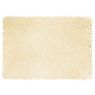 Vidaxl Preproga iz umetnega ovčjega krzna TAFALLA Krem 160 x 230 cm