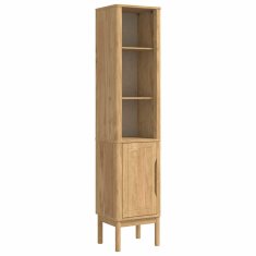 Vidaxl Visoka kopalniška omara FLORO Voskast rjav 35 x 30 x 160 cm