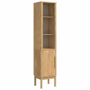Vidaxl Visoka kopalniška omara FLORO Voskast rjav 35 x 30 x 160 cm