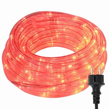 Vidaxl Osvetljena vrv med 1200 LED Rdeča 50 m PVC