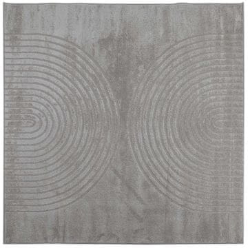 Vidaxl Preproge za površine Kvadrat GALATI Siva 120 x 120 cm Poliester