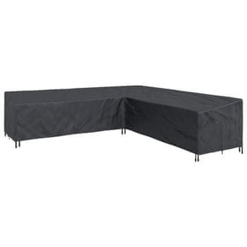 Vidaxl Prevleka za pohištvo Črna 325 x 325 x 80 cm 600D Oxford tkanina