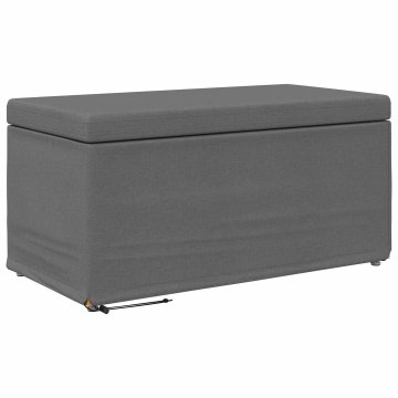 Vidaxl Stolica Temno siva 81 x 41 x 40 cm Tkanina in obdelano les