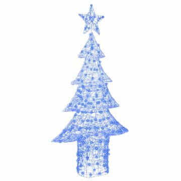 Vidaxl Božično drevo med 240 LED Modra 180 cm Akril