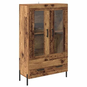 Vidaxl Visok predalnik s predalom Corona Star les 69,5 x 31 x 115 cm