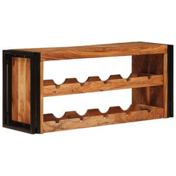 Vidaxl Stojalo za vino Rjava 100 x 45 x 33 cm Masiven les akacije
