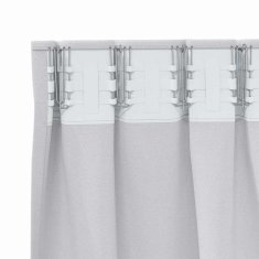 Vidaxl Zavese za zatemnitev z obroči 2 szt. Bleda siva 245 x 140 cm