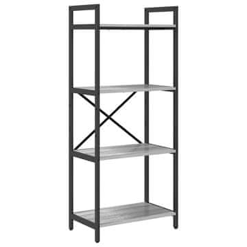 Vidaxl Knjižna polica Siva Sonoma 56 x 34 x 133,5 cm Konstruiran les