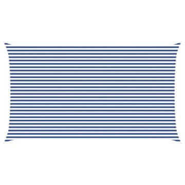 Vidaxl Sončno platno Modra in bela 7 x 4 m 100% poliester Oxford