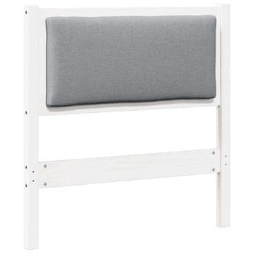 Vidaxl Vzglavje Drugo Bela 80 cm Trdna borovina