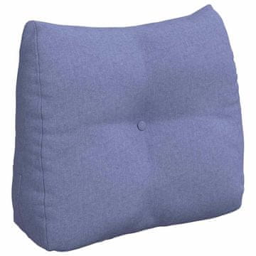 Vidaxl Poglavni vzglavnik Jeans modra 60 x 24 x 50 cm blago