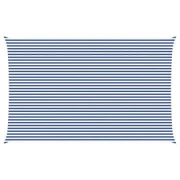 Vidaxl Sončno platno Modra in bela 8 x 5 m 100% poliester Oxford