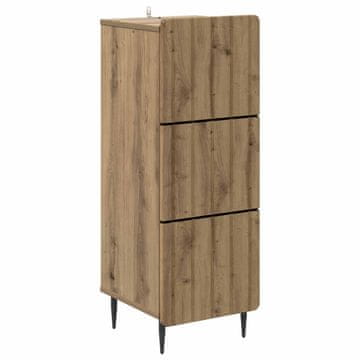 Vidaxl Predalna omara Artisan hrast 33 x 34,5 x 92 cm Inženirski les