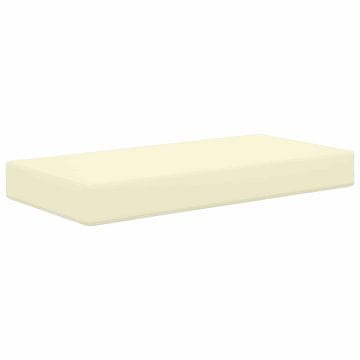 Vidaxl Zunanja sedežna blazina krema 80 x 40 x 8 cm 100% poliester
