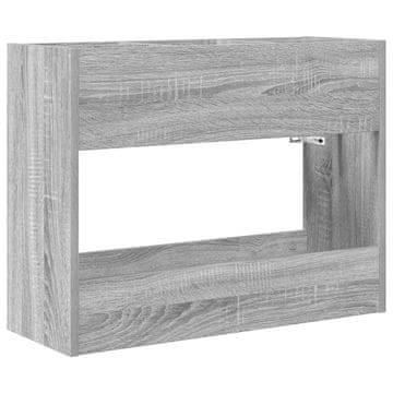 Vidaxl Stojalo za dežnik Siva Sonoma 65 x 24 x 50 cm Konstruiran les