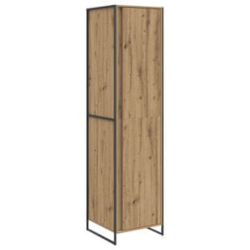 Vidaxl Omara s shranjevanjem Oreh 50 x 50 x 200 cm Konstruiran les