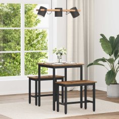 Vidaxl Jedilne mize 60 x 60 x 75 cm Inženirski les Star les Kvadrat