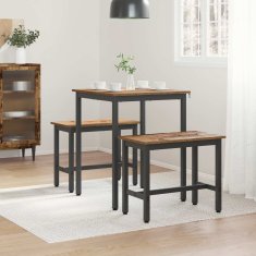 Vidaxl Jedilne mize 60 x 60 x 75 cm Inženirski les Star les Kvadrat