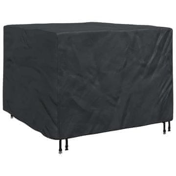Vidaxl Prevleka za pohištvo Črna 125 x 125 x 74 cm 210D Oxford tkanina