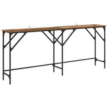 Vidaxl Konzolna miza Star les 180 x 30 x 75 cm Konstruiran les
