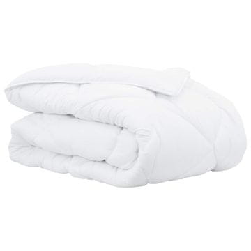 Vidaxl Zimska posteljnina Bela 240 x 222 x 5 cm Poliester