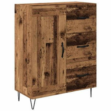 Vidaxl Strani šal Star les 69,5 x 34 x 90 cm Konstruirano leseno