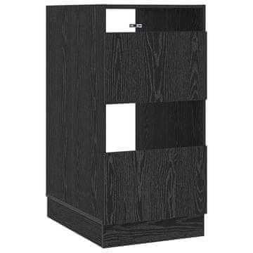 Vidaxl Omara za perilo Črna Orehovina 50 x 68 x 102 cm Konstruiran les