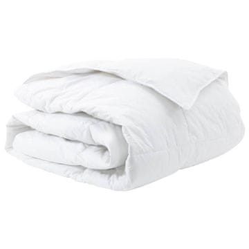 Vidaxl Zimska posteljnina Bela 260 x 220 cm Perje
