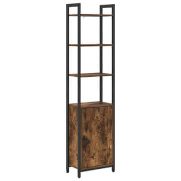 Vidaxl Knjigovni omar Dimljeni oreh 40 x 24 x 161 cm Konstruiran les