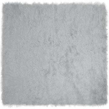 Vidaxl Preproga iz umetnega ovčjega krzna TAFALLA Siva 120 x 120 cm