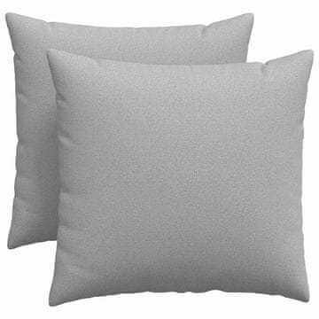 Vidaxl Blazine za kavč 2 szt. Oblačno siva 50 x 50 cm blago