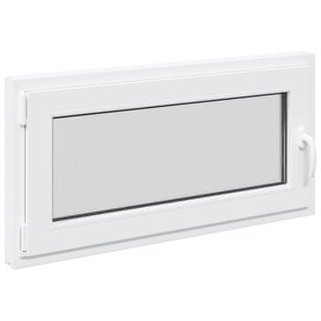 Vidaxl Notranja barva okna za klet bela RISOR 100 x 50 cm