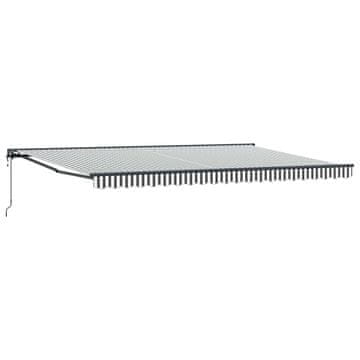 Vidaxl Okvir tende Antracitna in bela 500 × 300 cm