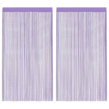 Vidaxl Zavese iz nitk 2 kosa 140x250 cm vijolične barve
