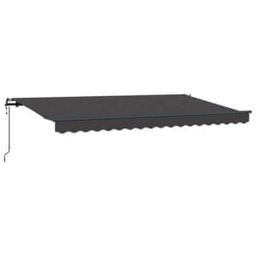 Vidaxl Retraktilna tenda Antracit 350 x 200 cm blago