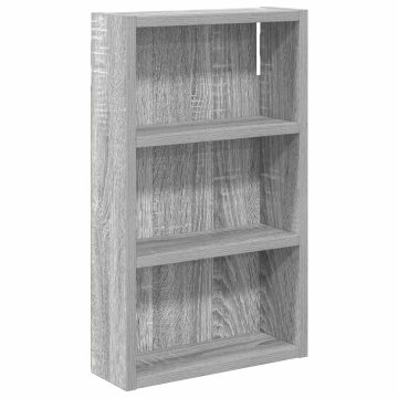 Vidaxl Kopalna stenska omarica Siva Sonoma 30 x 10 x 50 cm