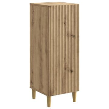Vidaxl Strani šal Artisan hrast 33 x 34,5 x 90 cm Inženirski les