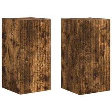 Vidaxl TV stenska omara 2 szt. Dimljeni oreh 30 x 31 x 60 cm