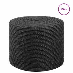 Vidaxl Vrv iz jute 10 kos 2 mm Črna 100% Tossa jute