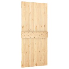 Vidaxl Vrata NARVIK 95 x 210 cm Masiven borov les (neobdelan) Naravna
