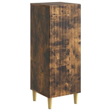 Vidaxl Strani šal Dimljen hrast 33 x 34,5 x 90 cm Inženirski les