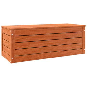 Vidaxl Shranjevalna škatla z vrati Voskast rjav 89 x 36,5 x 33 cm