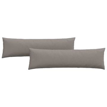 Vidaxl Blazine za kavč 2 szt. Taupe 145 x 40 cm blago