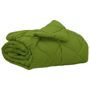 Vidaxl Poletna odeja Zelena 220 x 140 cm Mikrovlakna