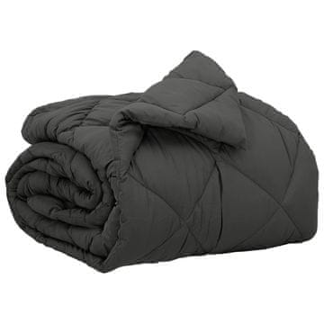 Vidaxl Polna celoletna prevleka Antracit 155 x 220 cm Mikrovlakna