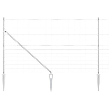 Vidaxl Steber ograje. Cinkano 50 x 1,4 m Jeklo